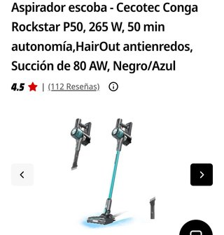 Aspirador Cecotec Conga Rockstar P50