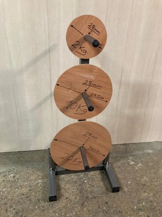 Soporte Díscos de Pesas de 28 y 30 mm Decathlon