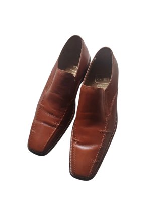 Mocasines VARIETY Piel Marrón Punta Cuadrada