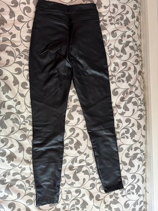 Pantalones de cuero negros