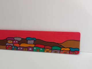 Tabla madera imán pintada a mano