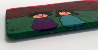 Tabla madera imán pintada a mano