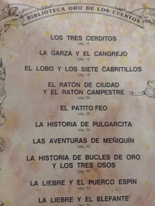 Colección biblioteca oro de los cuentos