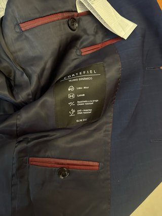 Traje Cortefiel Azul Marino