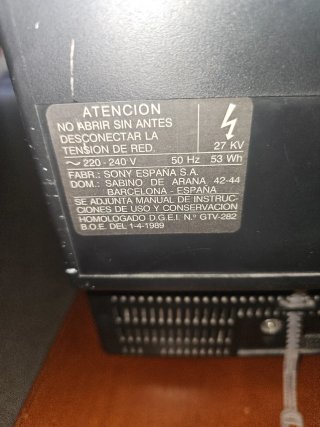 Televisión Sony Antigua Trinitron