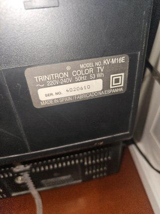 Televisión Sony Antigua Trinitron