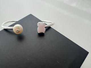 Pulsera Tous Oso Rosa y Perla sin estrenar