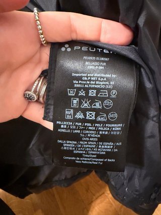 Piumino Peuterey Nero Taglia XXL