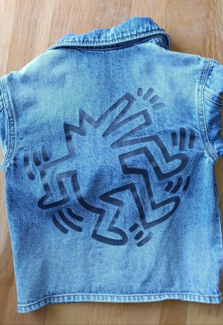 Cazadora vaquera Keith Haring