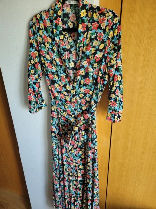 Vestido largo estampado floral