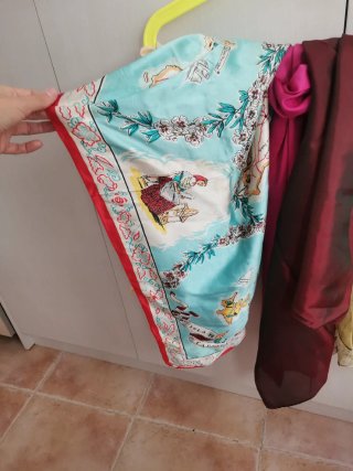 Lote pañuelos seda estampados