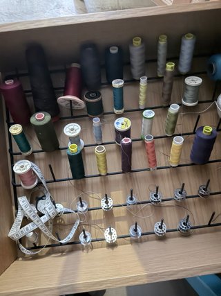 Organizador de hilos para costura