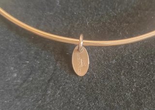 Pulsera Lotus Plata 925 Baño Dorado rosa