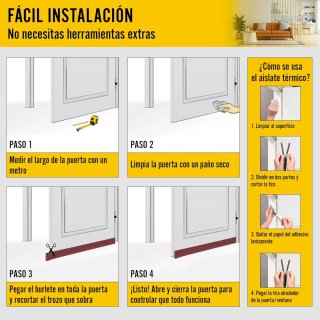 Burlete para puerta y aislante para ventanas