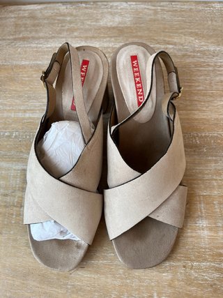 Sandalias P. Miralles ante beige