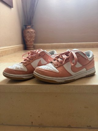 Zapatillas Nike Dunk Low Rosa y Blanco