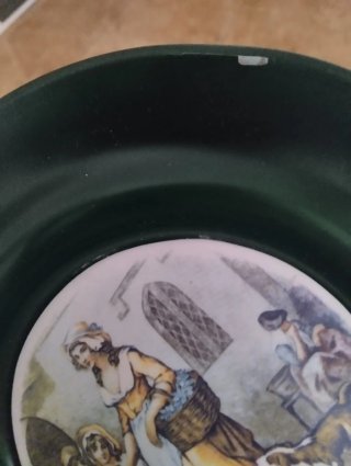 Plato decorativo escena rural