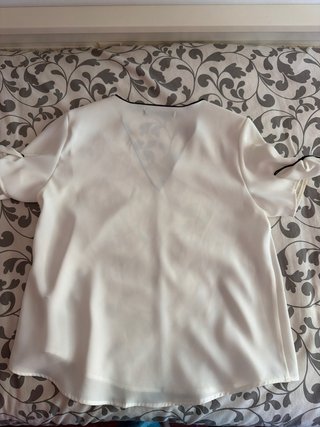 Blusa Zara Basic Blanca