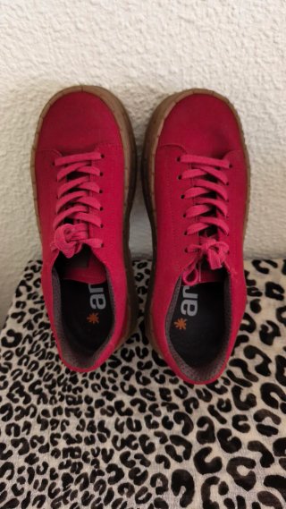 Zapatillas Ante Rojo Unisex Talla 38