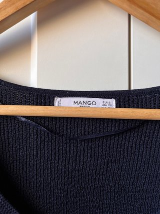 Jersey Mango Rayas Azul Marino y Beige