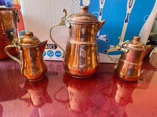 Lote antigüedades cobre Antiguo