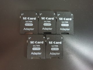 Lote 5 adattatori SD Card Ultra High Speed