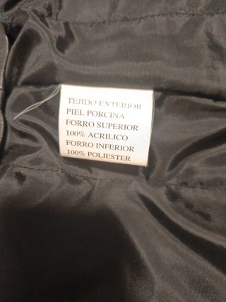 Chaqueta de cuero negra