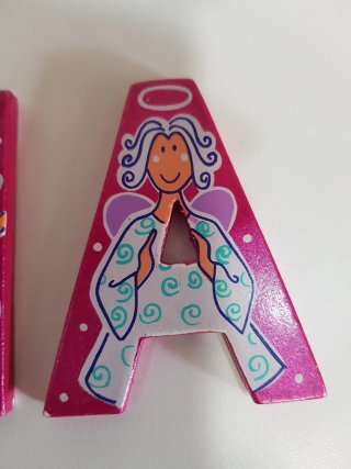 Letras madera nombre Lucía
