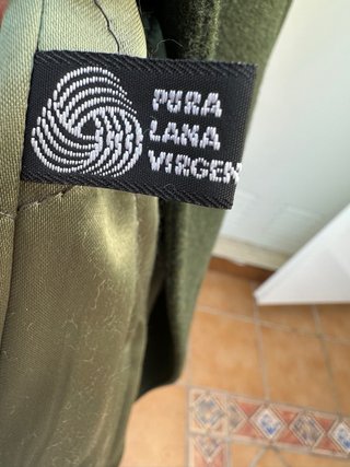 Abrigo de lana verde