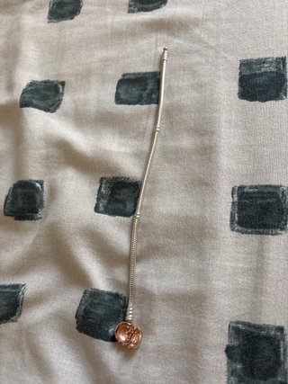 Pulsera Pandora Corazón Oro Rosa y Plata