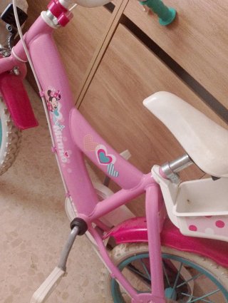 Bicicleta infantil rosa Minnie Mouse