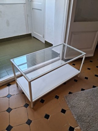 Mesa Nido IKEA VITTSJÖ Cristal y Metal