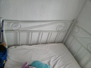 Cama individual metálica 90cm