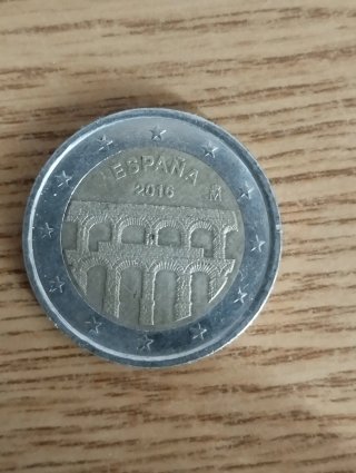 Moneda España 2016 acueducto de Segovia