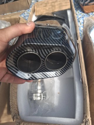 Tubo de escape carbono moto