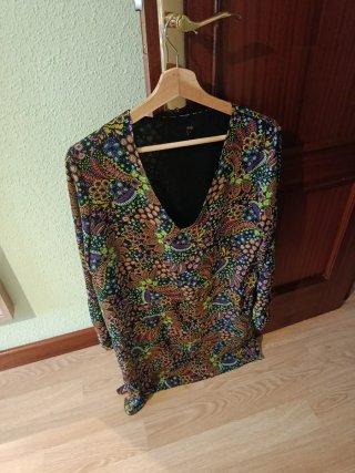 Vestido estampado multicolor