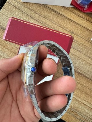 Reloj Cartier Santos Dorado y plateado