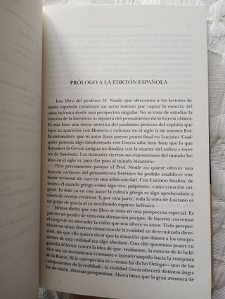 'Historia del espíritu griego', W. Nestle (2010)