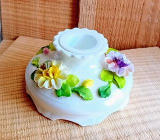 Portacandela Vtg bone China Coalport England