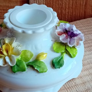Portacandela Vtg bone China Coalport England