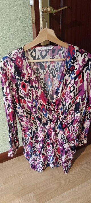 Vestido Zara Multicolor Talla M