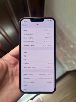 iPhone 13 128GB Rosso