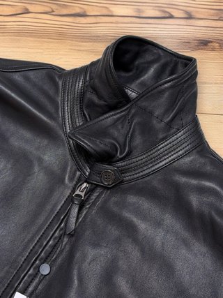 Cazadora Harrington Cuero Ralph Lauren Talla L
