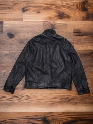 Cazadora Harrington Cuero Ralph Lauren Talla L