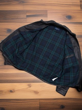 Cazadora Harrington Cuero Ralph Lauren Talla L