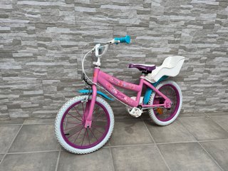 Bicicleta infantil rosa 16 pulgadas