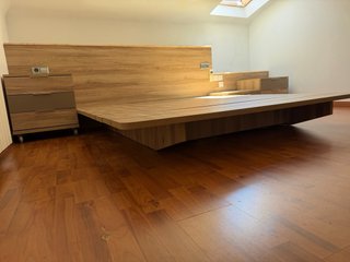 Base Tatami Madera + Cabecero y Mesitas