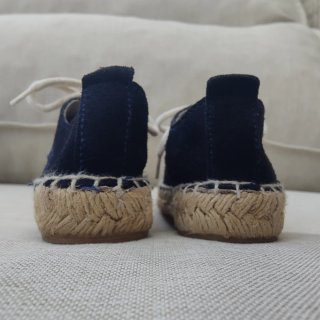 Blucher niño ante azul marino yute talla 24