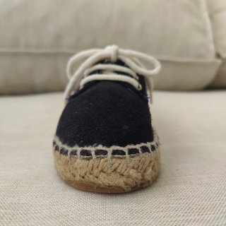 Blucher niño ante azul marino yute talla 24