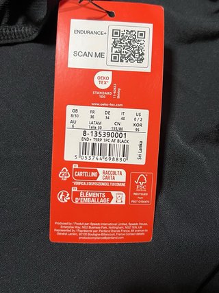 Speedo Eco Endurance+ Thinstrap Swimsuit FR36